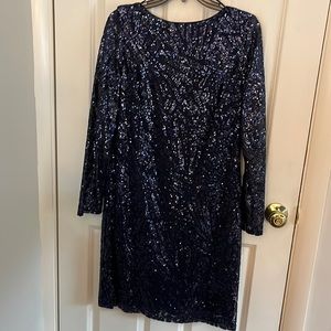 Marina navy sequin dress size 12